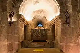 La confession des reliques de saint Benoît à l'abbaye de Saint-Benoît-sur-Loire