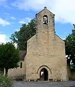 Le clocher-mur de l'église Saint-Marc.