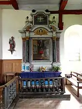 Vue générale du retable de saint Julien.