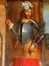 Détail du tableau du retable de saint Julien.