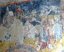 Fresque du chœur : trois Hébreux