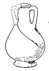 Petit guttus à deux anses.Hauteur 10 cm