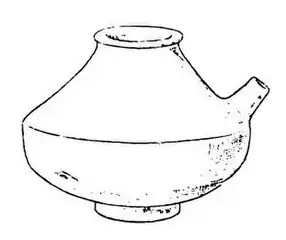 Petit vase de type "biberon".Hauteur 8 cm