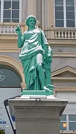 Statue allégorique de la rubanerie et la passementerie (1875)