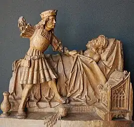 Saint Julien l'Hospitalier, première moitié du XVIe siècle, atelier Brabançon, n° 1961.283, coll. musée de Dinan.