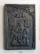 Plaque de cheminée Saint Martin équestre(1513)