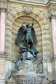 Saint Michel terrassant le Démon (1860), Paris, fontaine Saint-Michel.