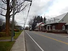 La route 226 dans le village de Sainte-Gertrude.