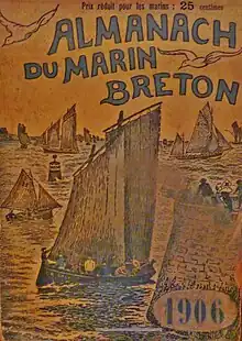 "Almanach du marin breton" 1906, page de couverture