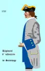 régiment de Saintonge de 1720 à 1734