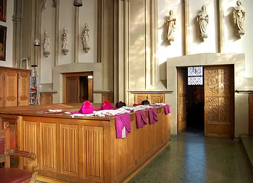 Sacristie de la cathédrale de Cologne (Allemagne).