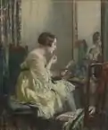 Femme à sa toilette