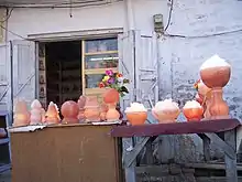 Lampes de sel à Khewra, une des plus grandes mines de sel du monde, Salt Range, Pendjab, Pakistan