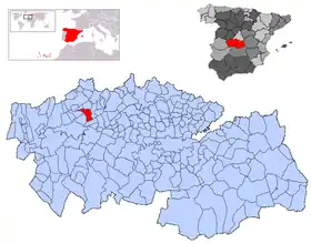 Localisation de San Román de los Montes