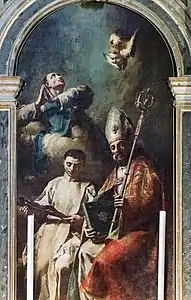St Nicolas, saint Léoanrd et le bienheureux Arcangelo Canetoli Domenico Maggiotto