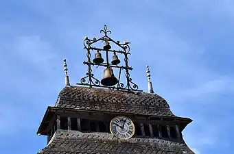 Campanile en fer forgé du Sanctuaire de Notre-Dame de Garaison,  Hautes-Pyrénées.