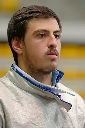 Bazadze aux championnats d'Europe 2014.