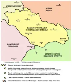 Les localités du Sandžak.