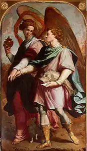 Santi di Tito, Tobie et l'ange (1575).