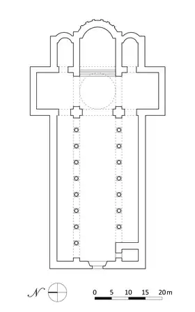 Plan de l'ancienne abbaye