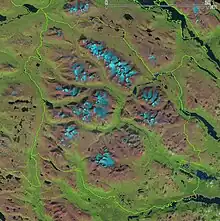 Vue satellite du parc.