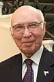 Sartaj Aziz, économiste et ministre des affaires étrangères.