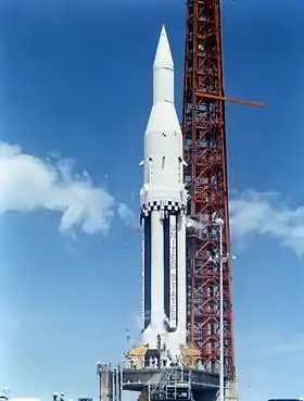 SA-4 sur le pas de tir LC-34, en mars 1963.