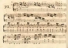 partition manuscrite