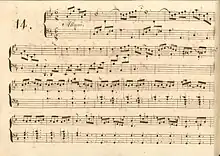 partition manuscrite