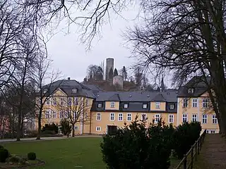 Château neuf de Lobenstein, siège des princes de Lobenstein.