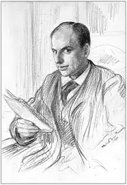 Marcel Schwob(portrait publié par L'Illustration en 1905).