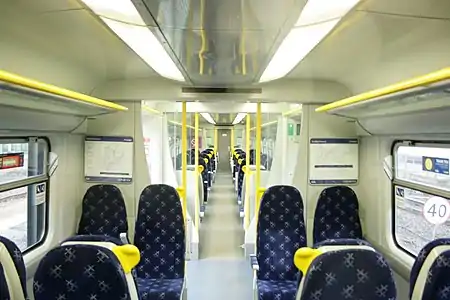 Intérieur d'une Class 334.