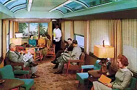Salon première classe, en 1964.