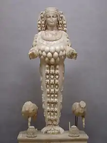 Artémis, statue aux multiples seins.