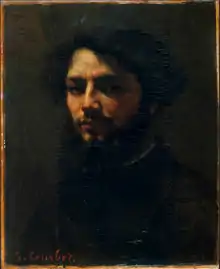 Autoportrait (vers 1850), musée des Beaux-Arts et d'Archéologie de Besançon.