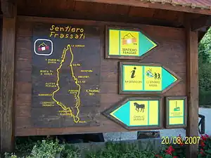 Les itinéraires de randonnée.