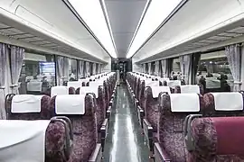 Intérieur de la rame.