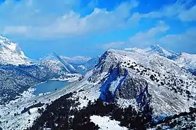 Vue sur la chaîne de la Serra de Tramuntana, Majorque.