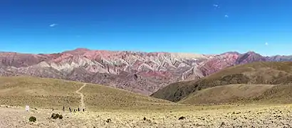 Vue des formations géologiques calcaires.