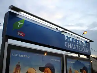 Panneau de la station.