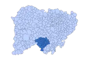 Localisation de Comarque de Sierra de Francia