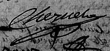 Signature de Jean-Louis Cheynet