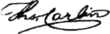 Signature de Thomas Carlin