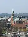 Panorama de Silkeborg avec l'église.