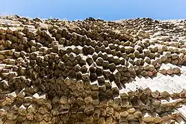 Vue des colonnes de basalt.