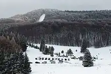 Vue aérienne de la station d'Uzana