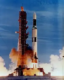 Saturn INT-21 était un lanceur à deux étages dérivé de la version Saturn V et a lancé la station spatiale Skylab, le 14 mai 1973.