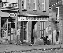 Marché aux esclaves à Atlanta en Georgie (1864).
