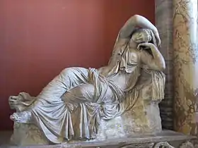 Ariane Endormie, copie romaine d'une sculpture hellénistique, musée du Vatican.