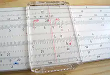 Une règle à calcul